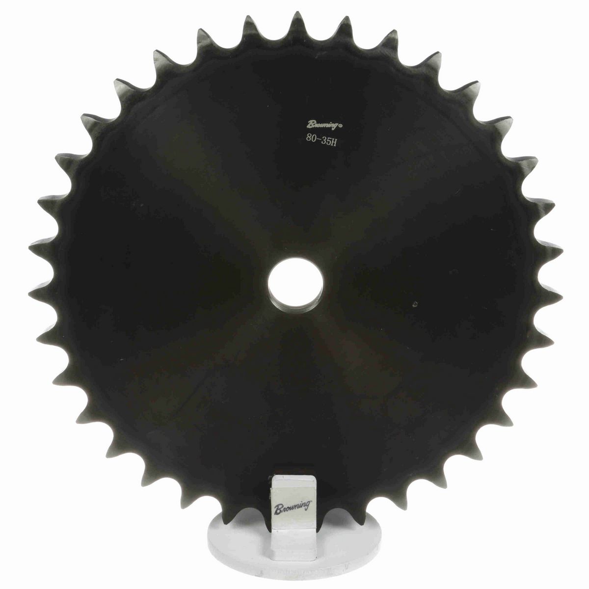 Browning Steel Minimum Plain Bore Roller Chain Sprocket - 80A35