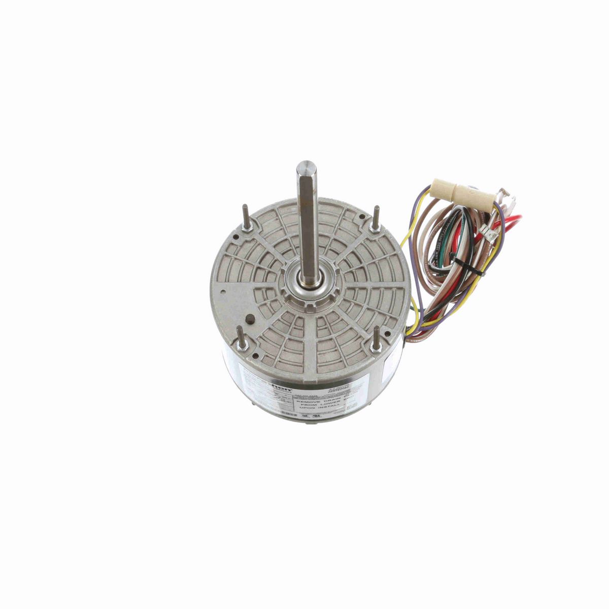 LEESON Condenser Fan Motor, 0.17 HP, 1 Ph, 60 Hz, 208-230 V, 1200 RPM, 48Y Frame, TEAO - X429