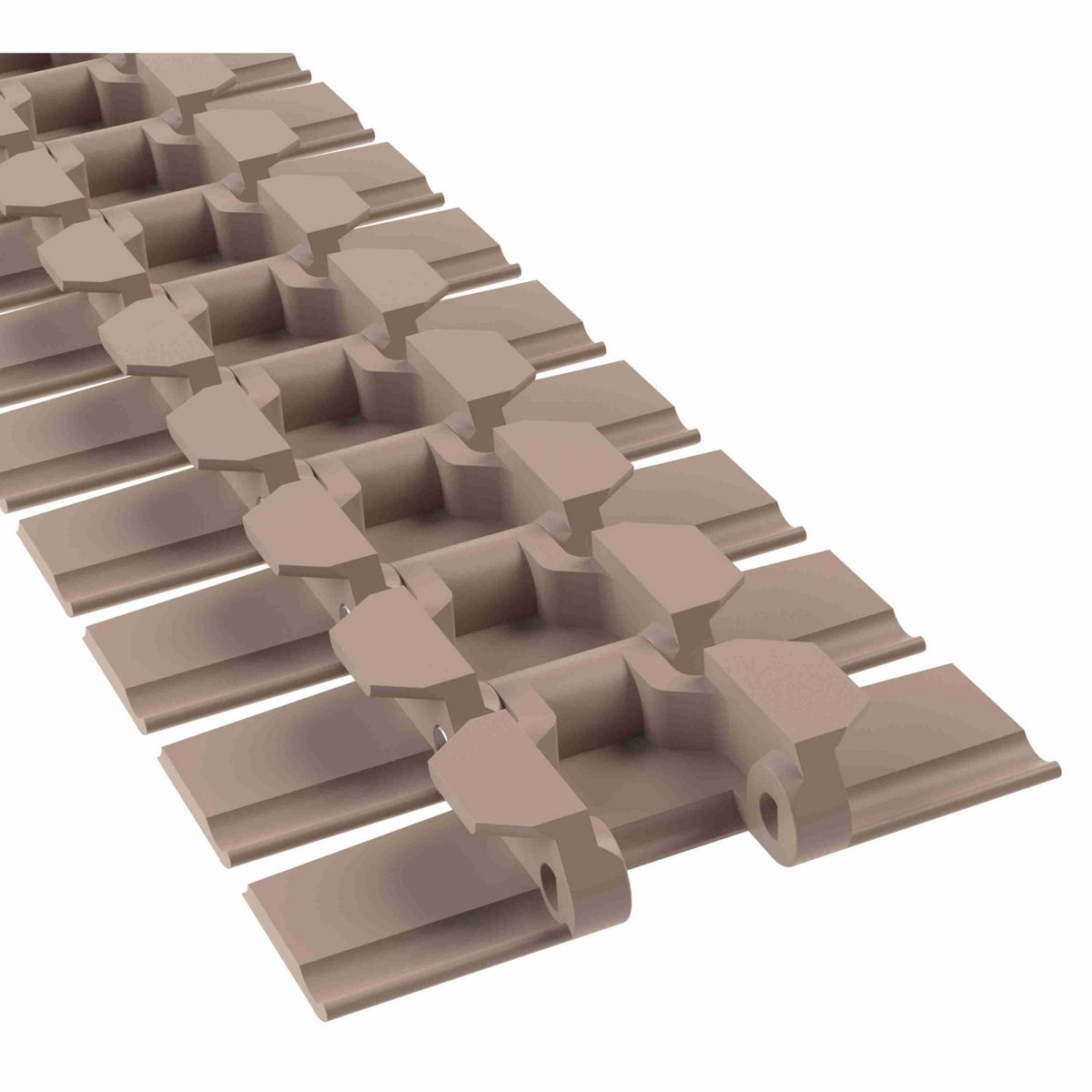 Rexnord 879TAB Side-flexing Solid Top, Material: Tan Low Friction, Width: 4.5in, Pitch: 1.5in - LF879TK4-1/2