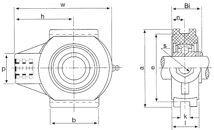 Подшипниковый узел ASK type PUCT 200, PUCT 206 [512249]