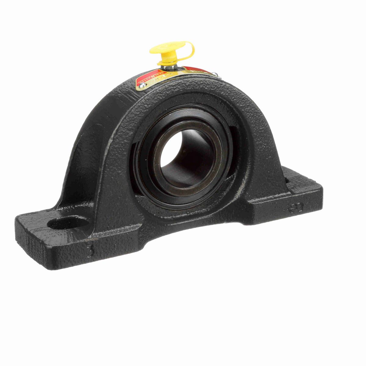Sealmaster Mounted Cast Iron Two Bolt Low Base Pillow Block Ball Bearing - 52100 Bearing Steel, Black Oxided - Setscrew Lock - NPL-19