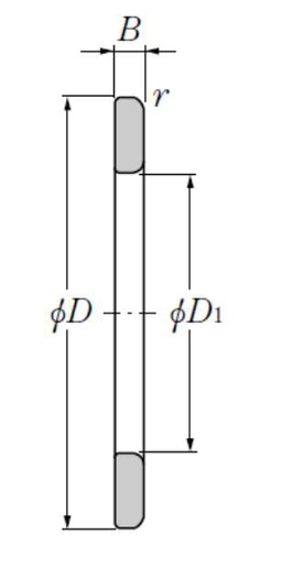 Кольцо для упорного цилиндрического роликоподшипника NTN GS89310
