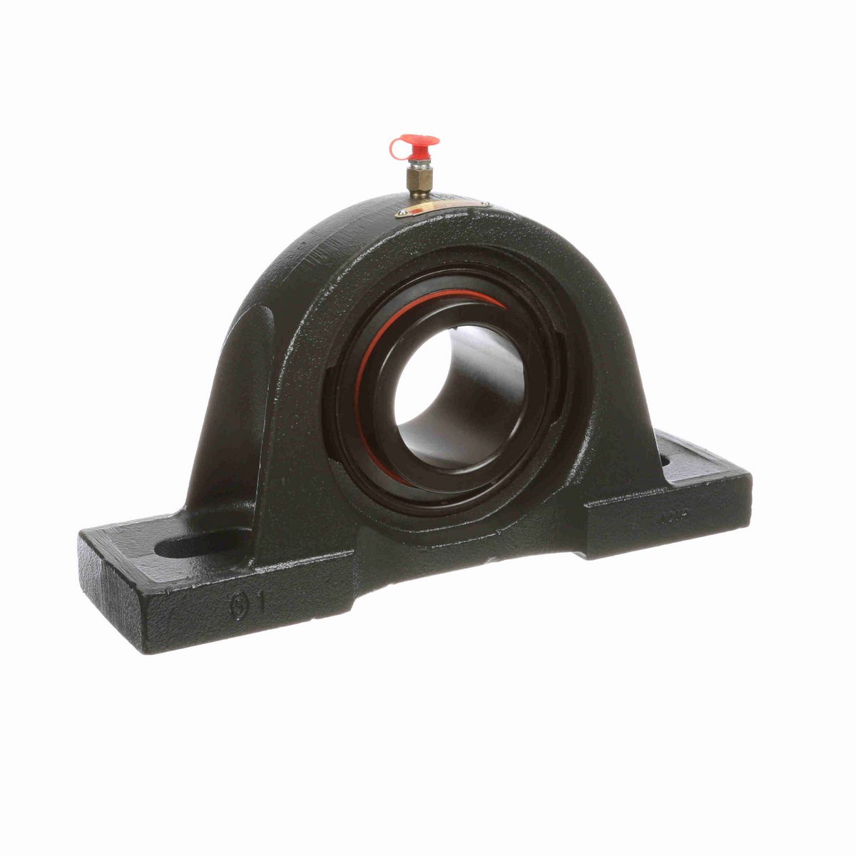 Sealmaster Mounted Cast Iron Two Bolt Pillow Block Ball Bearing - 52100 Bearing Steel, Black Oxided - Lock - S-3080-M43