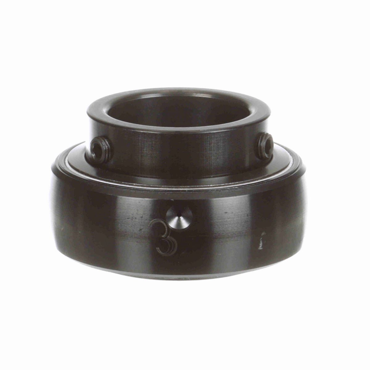 Sealmaster Mounted Insert Only Ball Bearing - 52100 Bearing Steel, Black Oxided - Setscrew Lock - 2-114