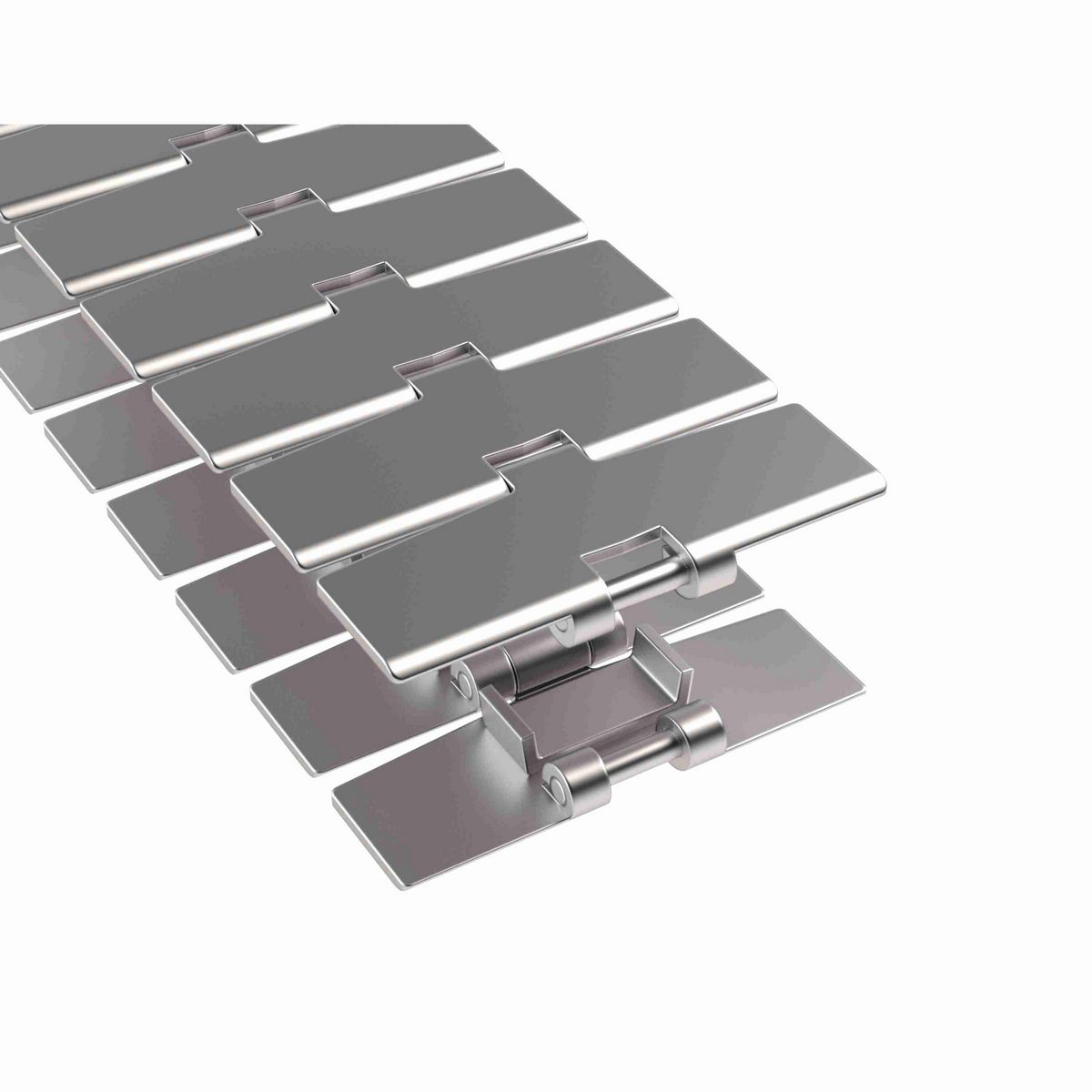 Rexnord 881B Side-flexing Solid Top, Material: Austenitic Stainless Steel, Width: 4.5in, Pitch: 1.5in - 765.32.42