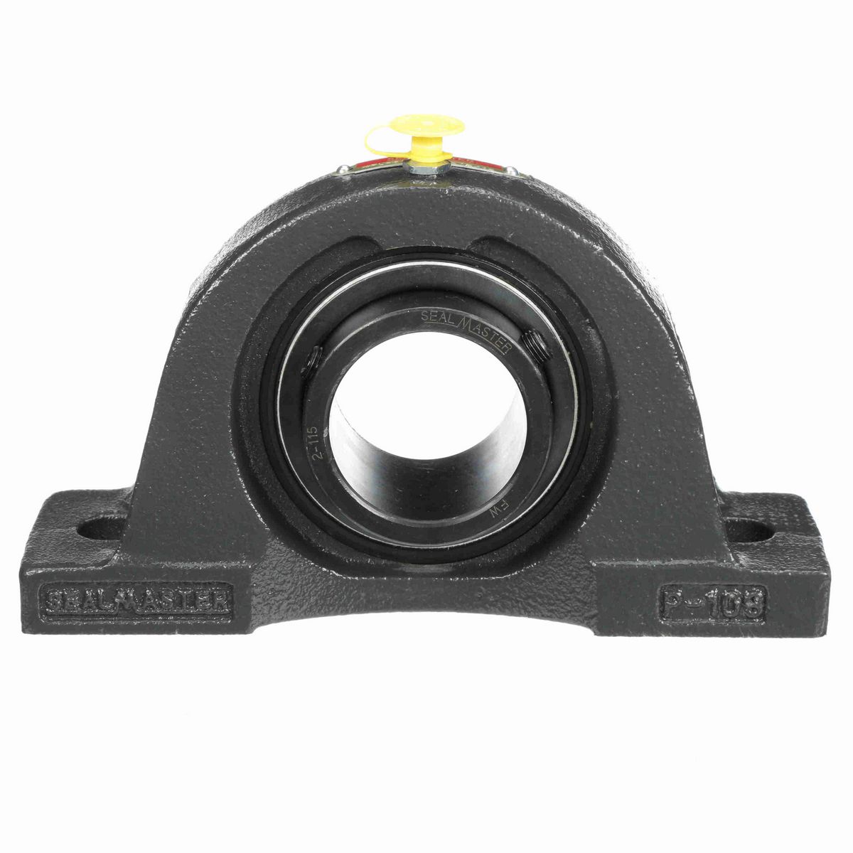Sealmaster Mounted Cast Iron Two Bolt Low Base Pillow Block Ball Bearing - 52100 Bearing Steel, Black Oxided - Setscrew Lock - NPL-31