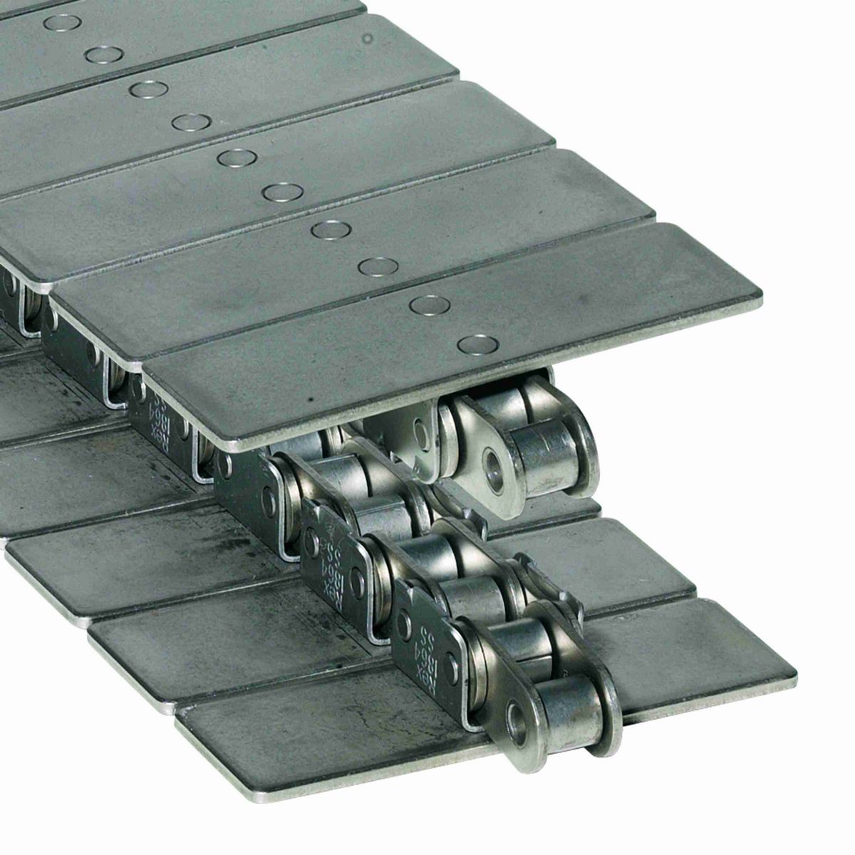 Rexnord 1864 Straight Running Solid Top, Material: Stainless Steel, Width: 7.5in, Pitch: 1.5in - 814036325