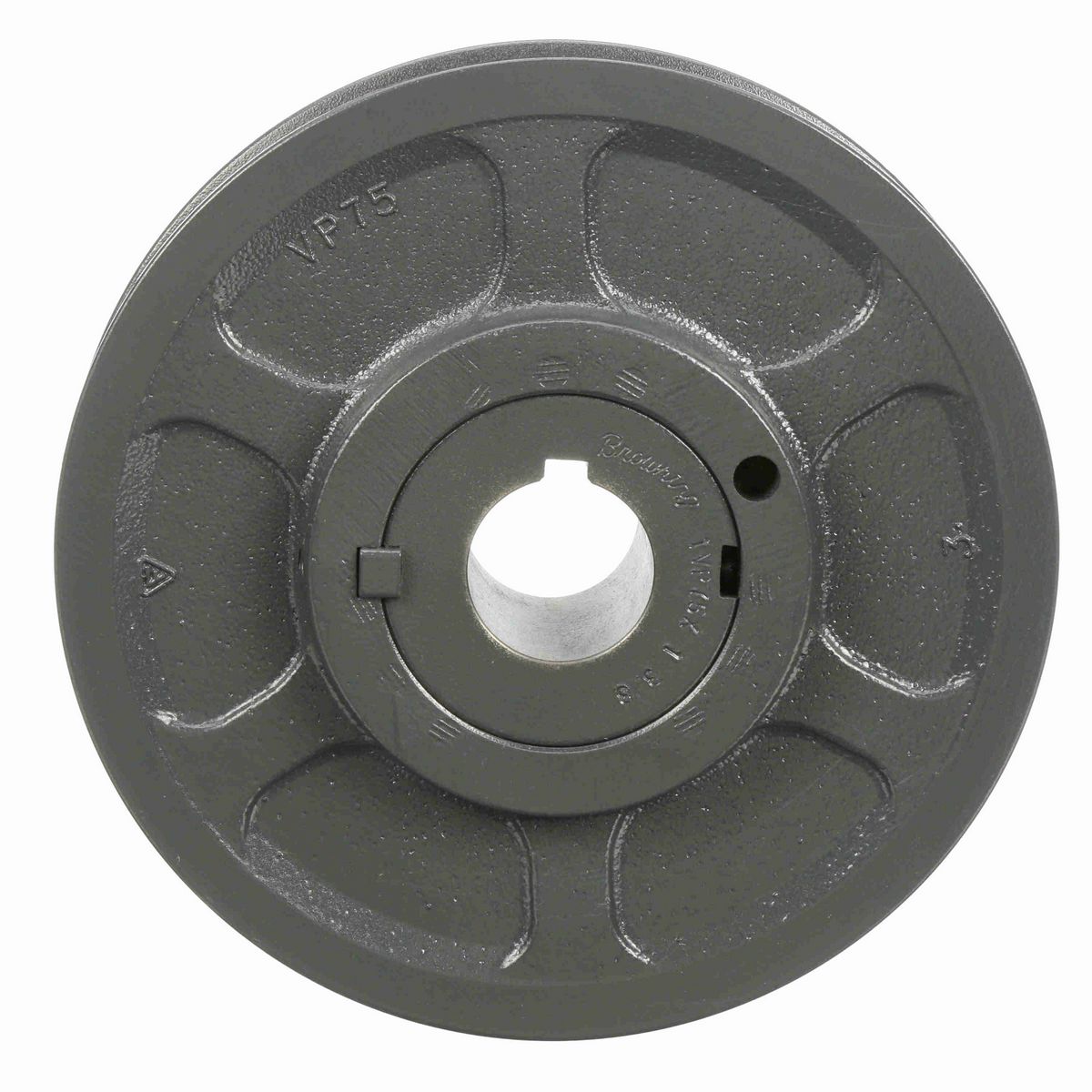 Browning 1 Groove Cast Iron Finish Bore FHP Variable Pitch Sheave - 1VP75X 1 3/8