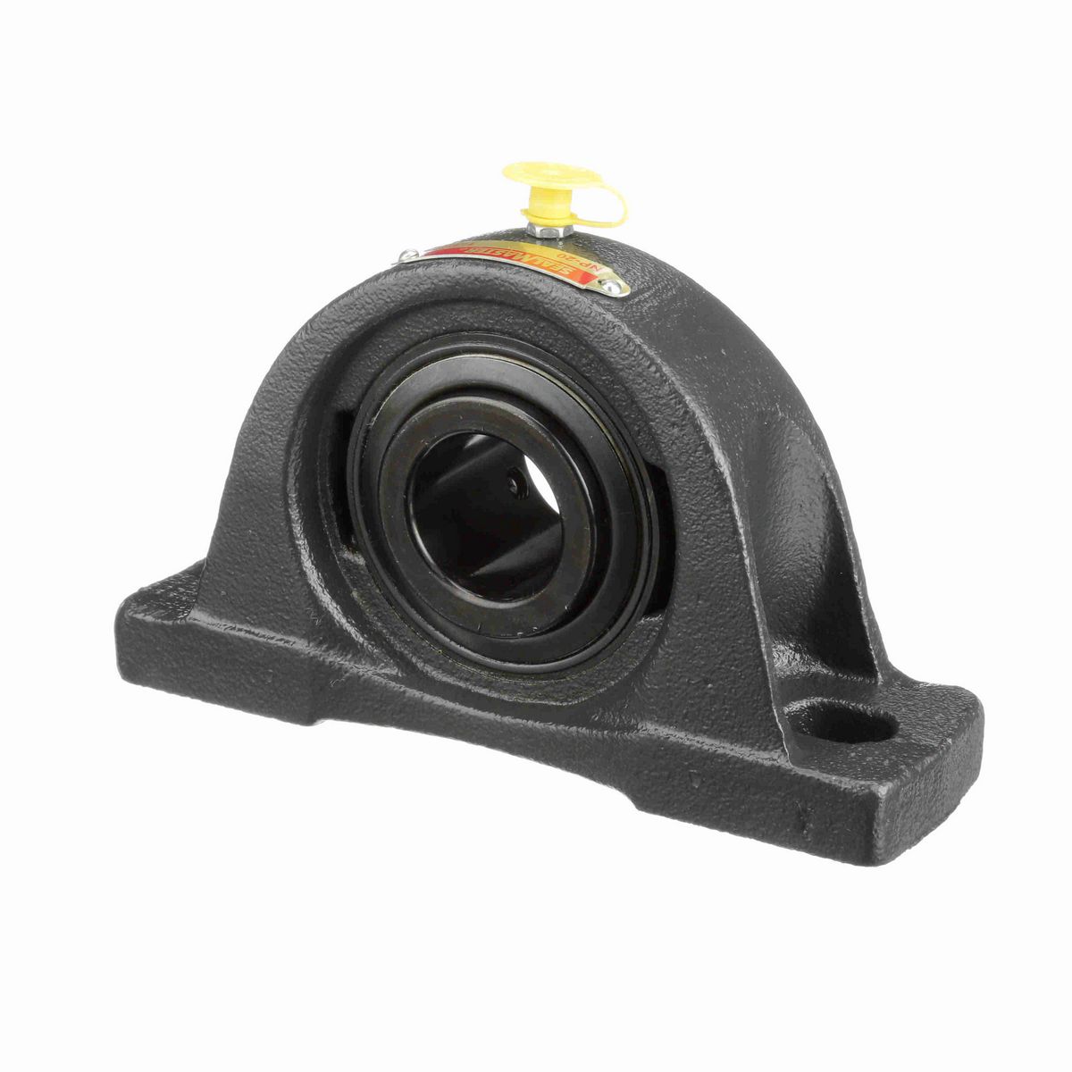 Sealmaster Mounted Cast Iron Two Bolt Pillow Block Ball Bearing - 52100 Bearing Steel, Black Oxided - Setscrew Lock - NP-20