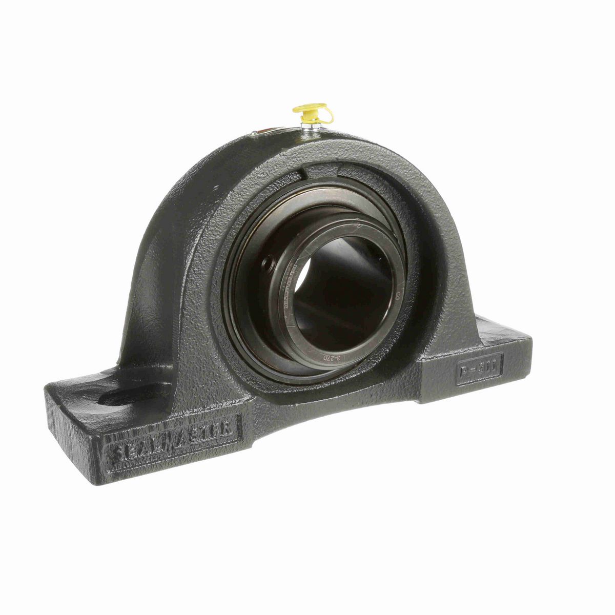 Sealmaster Mounted Cast Iron Two Bolt Pillow Block Ball Bearing - 52100 Bearing Steel, Black Oxided - Double Setscrew Lock - MPD-39