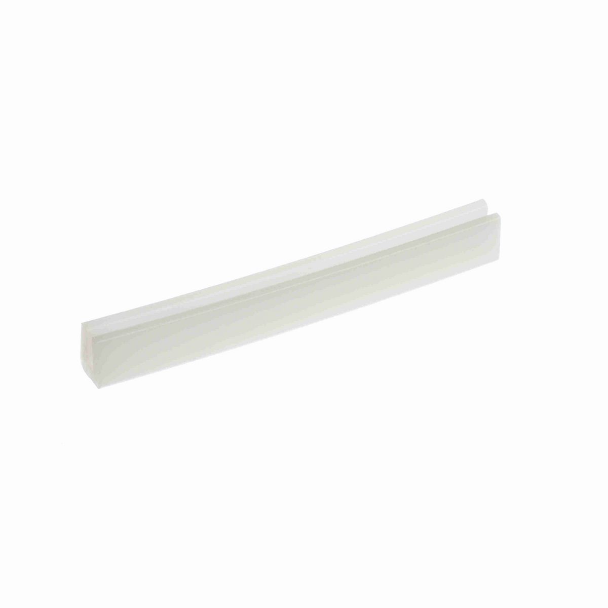 System Plast Bar Cap: 0.62"W X 0.76"H X 240"L White UHMW-PE - VG-P7GABC-20