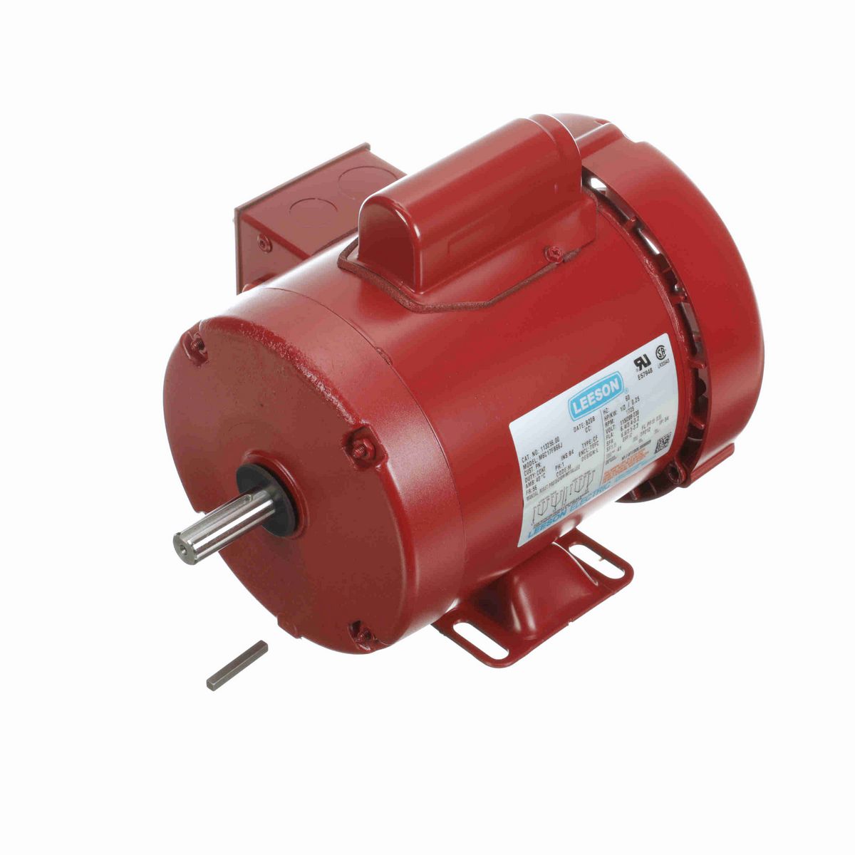 LEESON Agricultural Motor, 0.33 HP, 1 Ph, 60 Hz, 115/230 V, 1800 RPM, 56 Frame, TEFC - 113256.00
