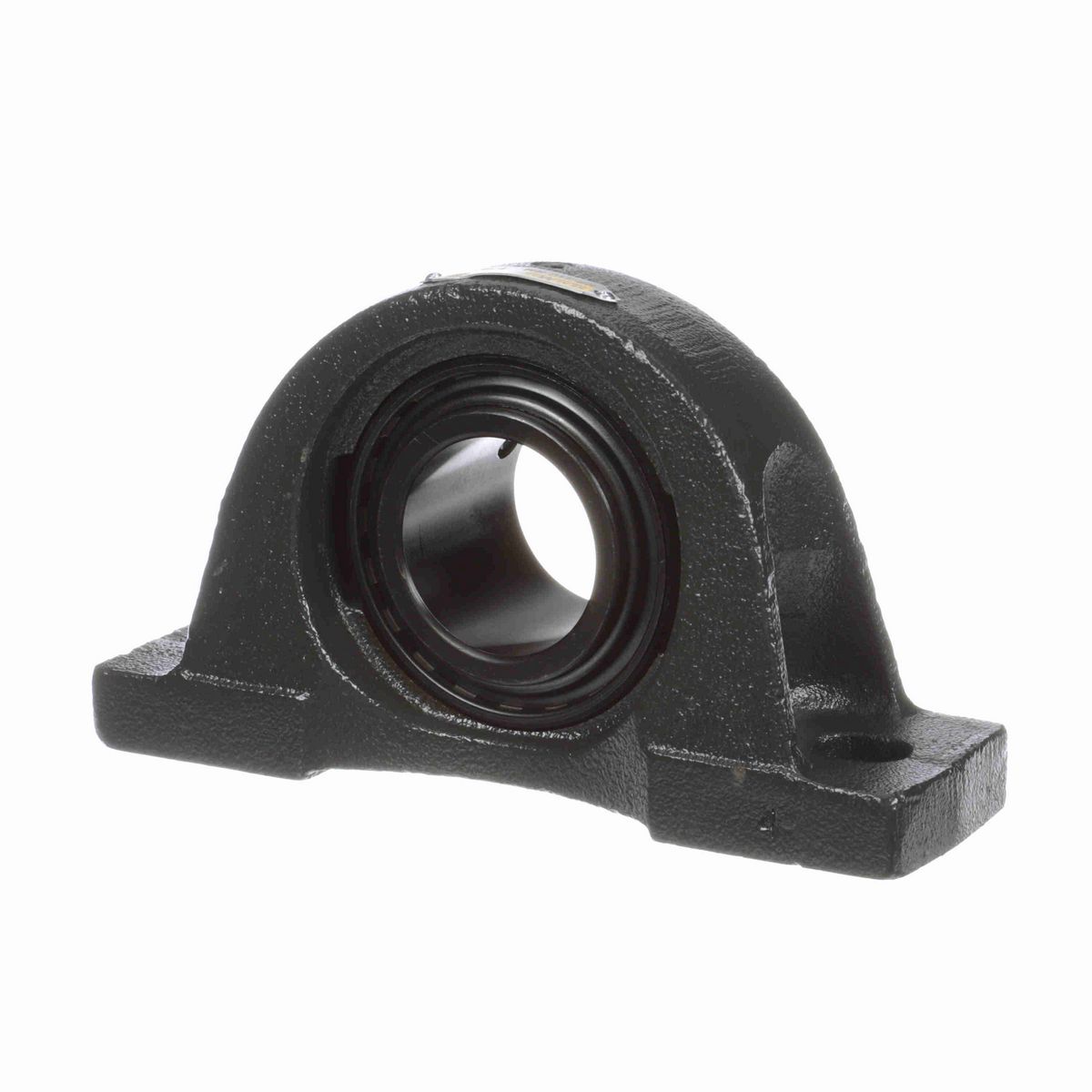 Sealmaster Mounted Cast Iron Two Bolt Pillow Block Ball Bearing - 52100 Bearing Steel, Black Oxided - Setscrew Lock - Reduced Maintenance - Lubed for Life - NP-31C RM