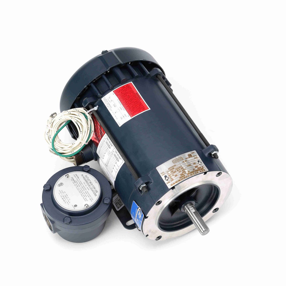 LEESON Explosion Proof Motor, 0.50 HP, 3 Ph, 60 Hz, 208-230/460 V, 1800 RPM, 56C Frame, EPFC - 116190.00