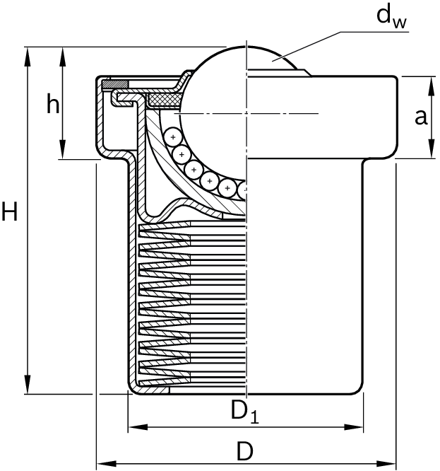 Шариковое передаточное устройство Bosch Rexroth KUF-B22-TF-MFG [R053212210]