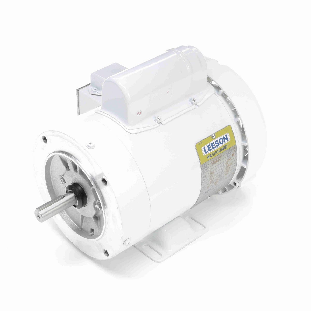 LEESON White Duck™ General Purpose Motor, 1 HP, 1 Ph, 60 Hz, 115/230 V, 3600 RPM, 56C Frame, TEFC - 113583.00