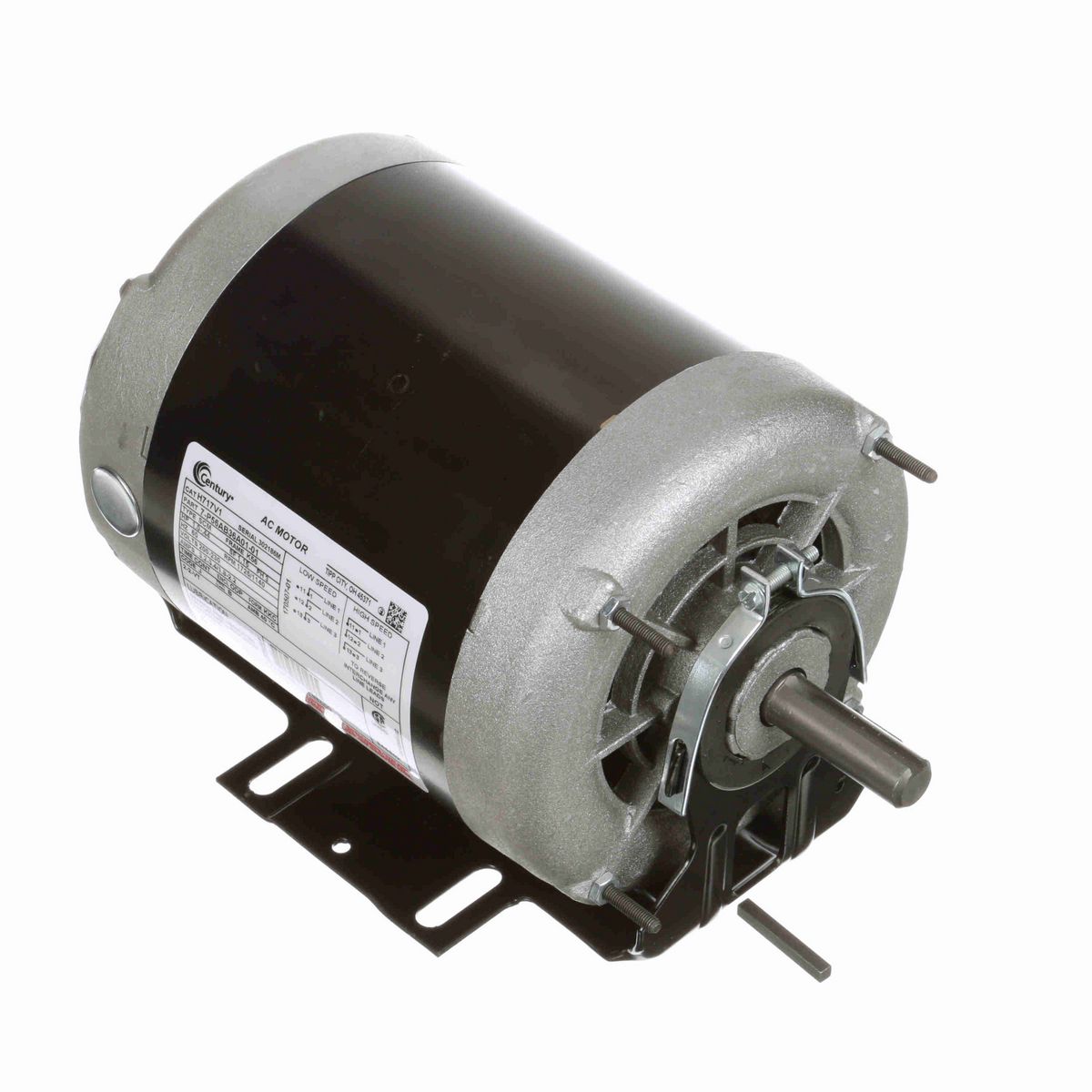 Century Fan and Blower Motor, 1.0-.44 HP, 3 Ph, 60 Hz, 200-230 V, 1800 RPM, K56 Frame, ODP - H717V1