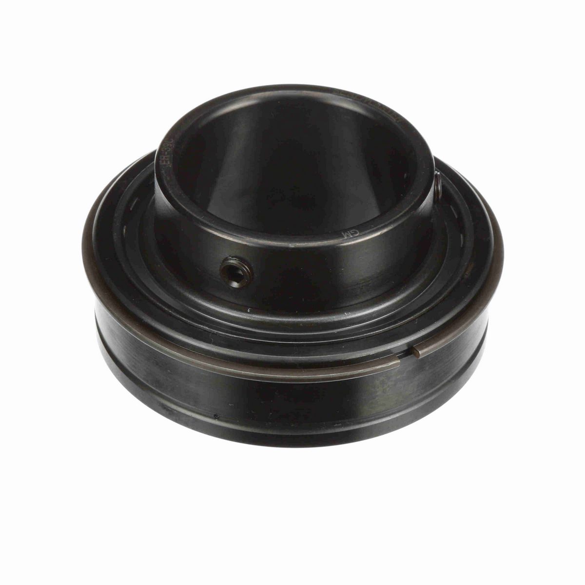 Sealmaster Mounted Insert Only Ball Bearing - 52100 Bearing Steel, Black Oxided - Setscrew Lock - ER-39C