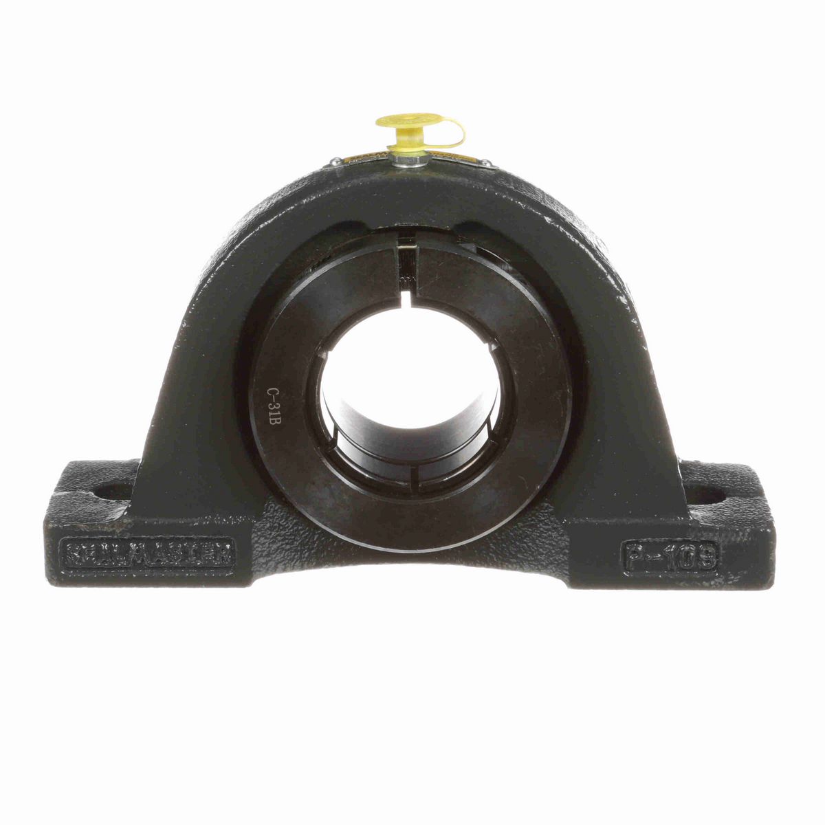 Sealmaster Mounted Cast Iron Two Bolt Pillow Block Ball Bearing - 52100 Bearing Steel, Black Oxided - Concentric Lock - Air Handling Housing Fit, Noise Tested - NP-31T CXU