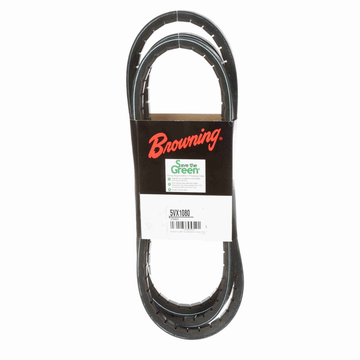 Browning EPDM Notched Belt 98% Efficient - 5VX1080