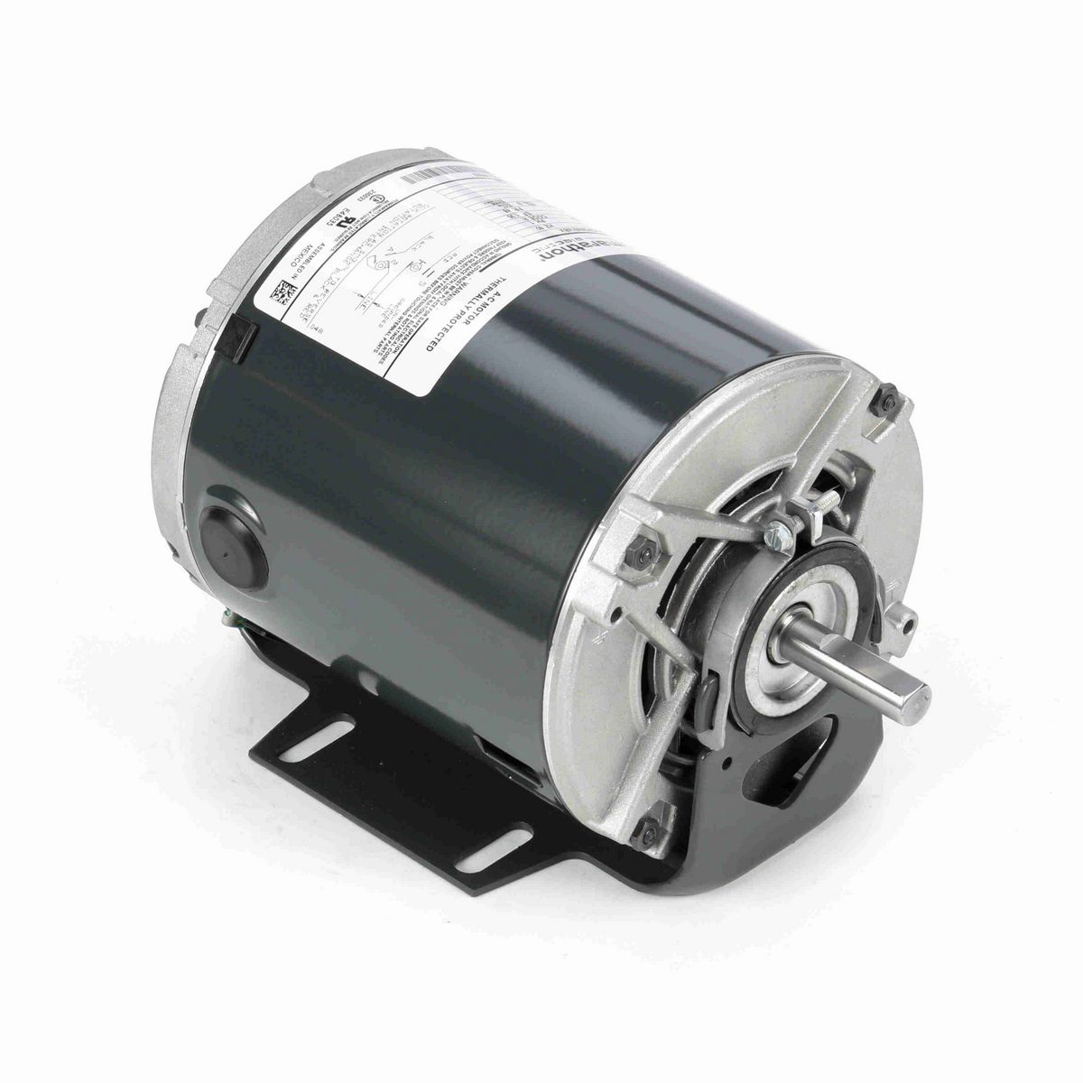 LEESON Fan and Blower Motor, 0.33 HP, 1 Ph, 60 Hz, 230 V, 1800 RPM, 48 Frame, DP - 4309