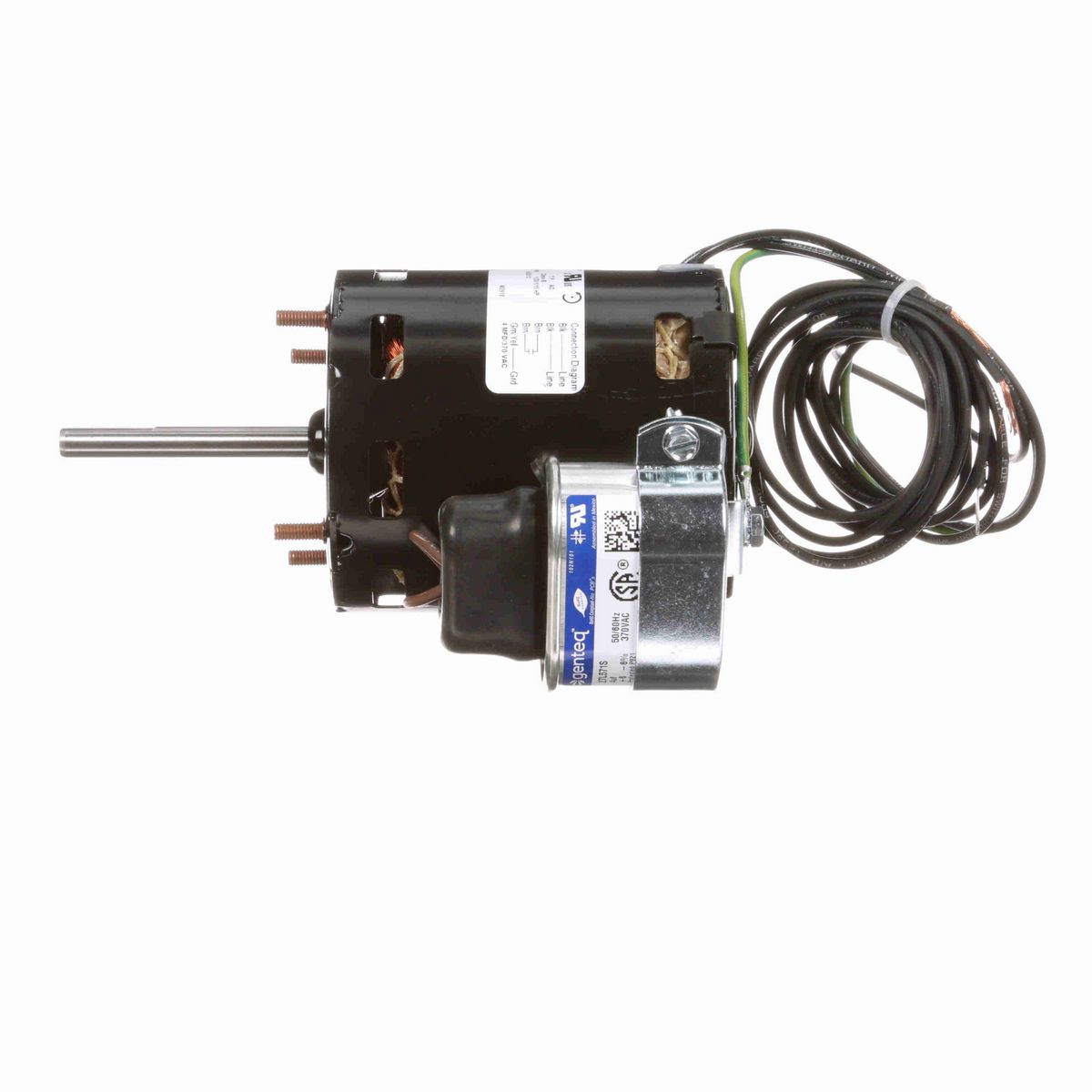 FASCO OEM Replacement Motor, 1/20-1/15 HP, 1 Ph, 50 Hz, 208-230 V, 1400/1550 RPM, 1 Speed, 3.3" Diameter, OAO - D1123