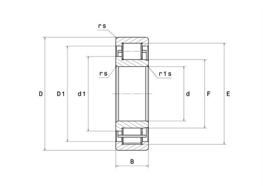 Однорядный цилиндрический роликоподшипник NTN NJ416