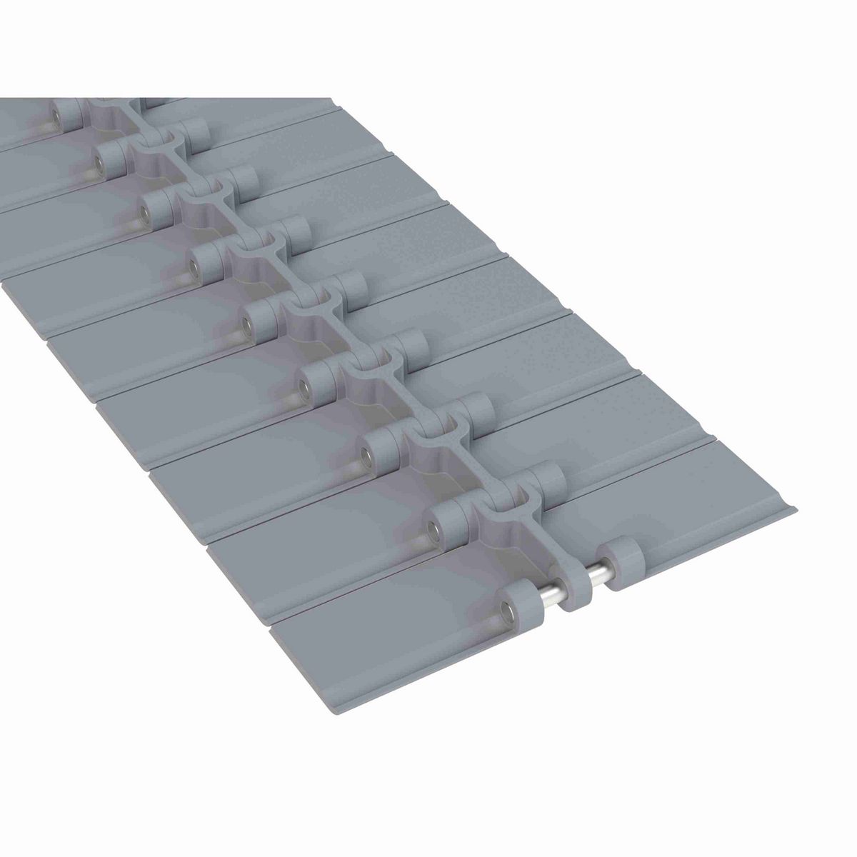 Rexnord 820 Straight Running Solid Top, Material: Silver Platinum Series™ X, Width: 6in, Pitch: 1.5in - 10291557