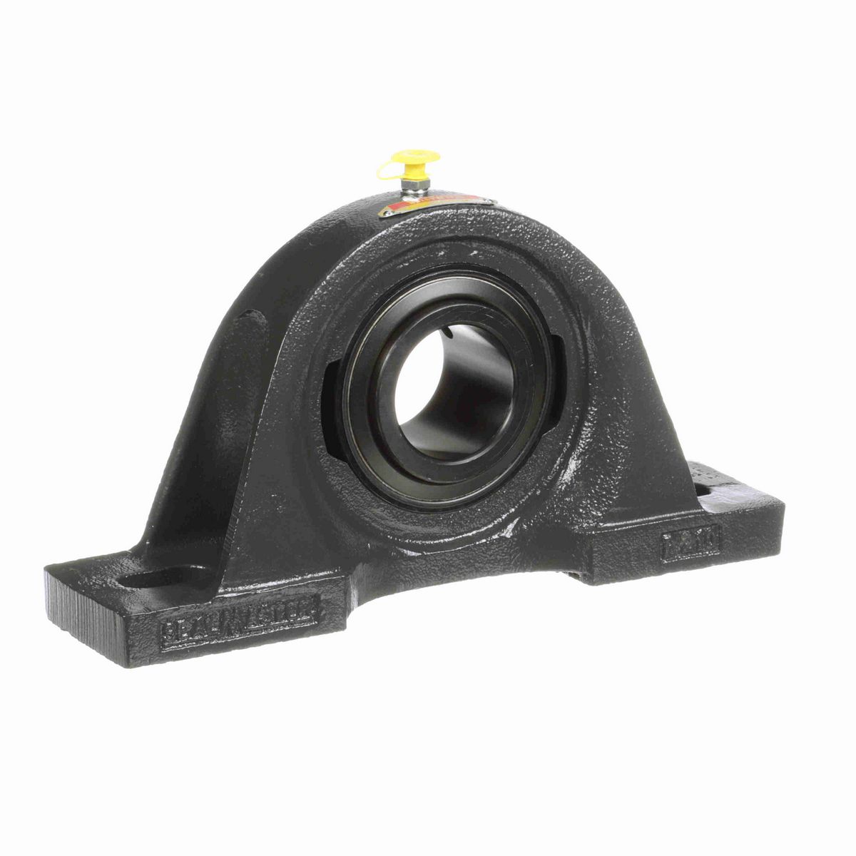 Sealmaster Mounted Cast Iron Two Bolt Pillow Block Ball Bearing - 52100 Bearing Steel, Black Oxided - Setscrew Lock - SP-32