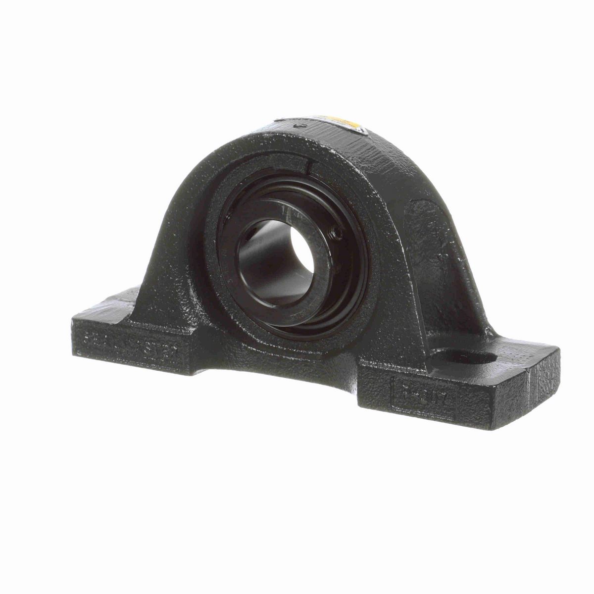 Sealmaster Mounted Cast Iron Two Bolt Pillow Block Ball Bearing - 52100 Bearing Steel, Black Oxided - Setscrew Lock - Reduced Maintenance - Lubed for Life - Air Handling - MP-24C RMA