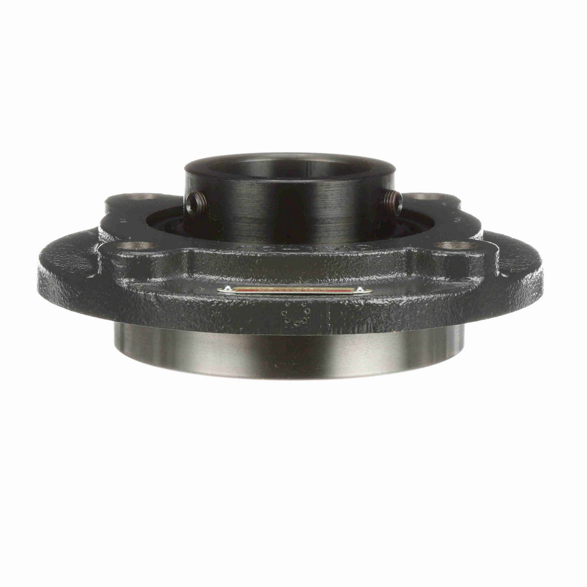 Sealmaster Mounted Cast Iron Flange Cartridge Ball Bearing - 52100 Bearing Steel, Black Oxided - Setscrew Lock - MFC-36C