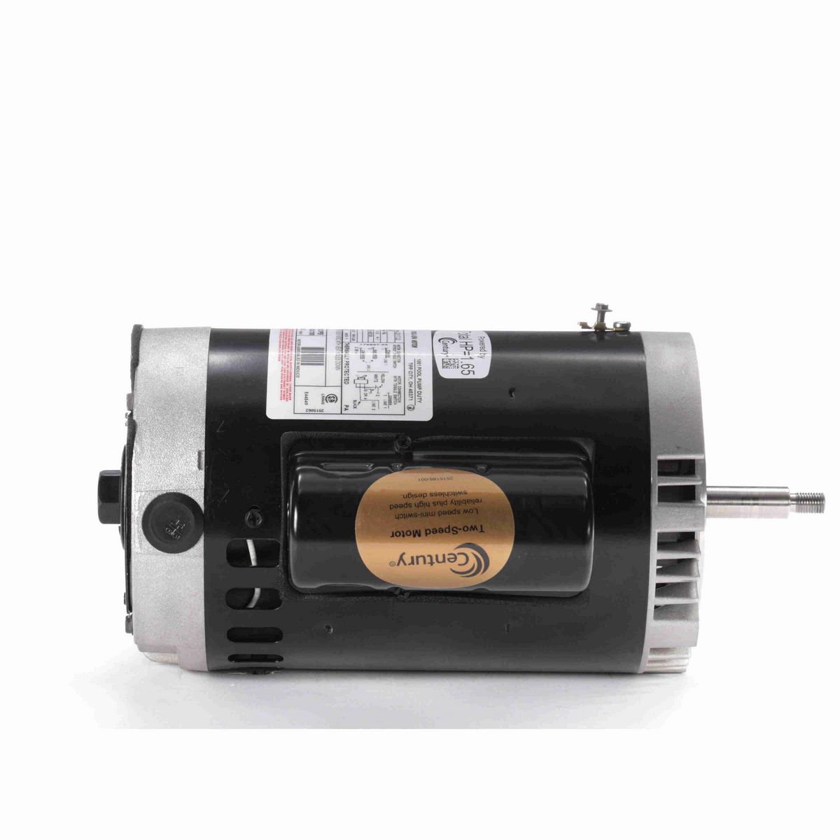 Century Pool Pump Motor, 1.5-.20 HP, 1 Ph, 60 Hz, 115 V, 3600 RPM, P56J Frame, DP - B969