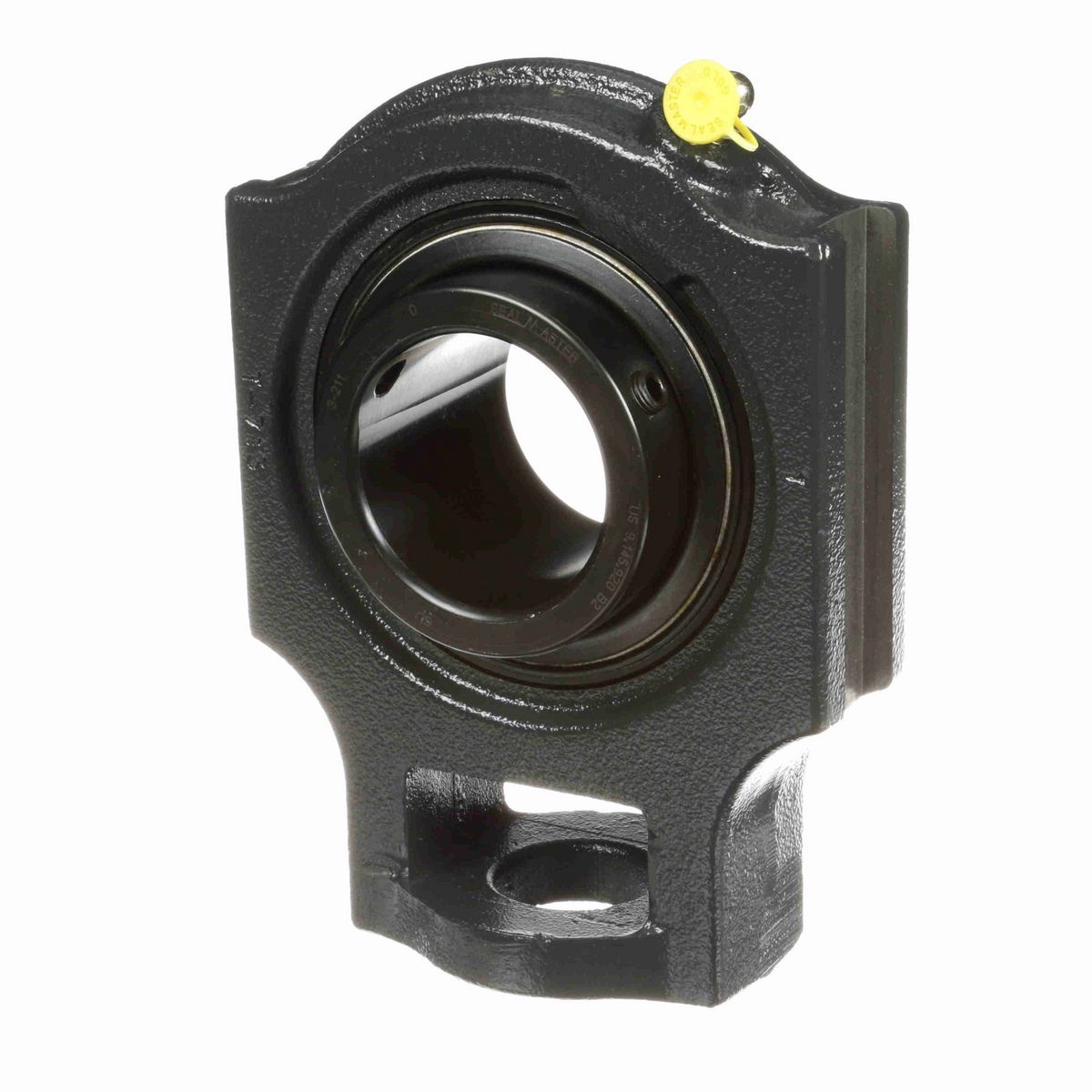 Sealmaster Mounted Cast Iron Wide Slot Take Up Ball Bearing - 52100 Bearing Steel, Black Oxided - Setscrew Lock - MST-43