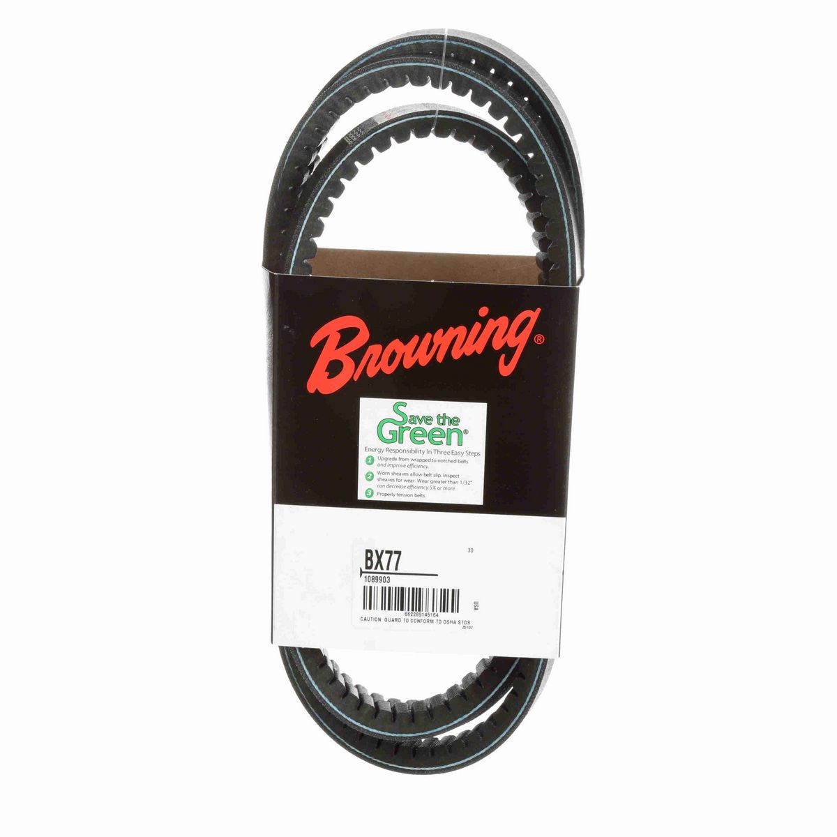 Browning EPDM Notched Belt 98% Efficient - BX77