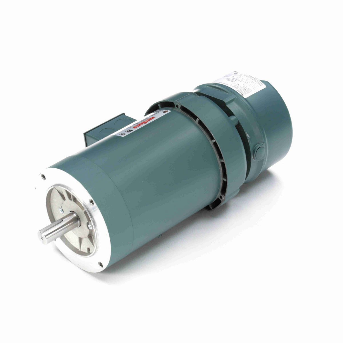 LEESON Brake Motor, 1 HP, 3 Ph, 60 Hz, 230/460 V, 1800 RPM, 143TC Frame, TEFC - 122251.00