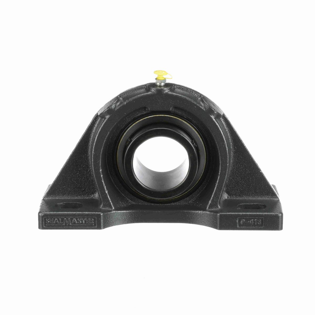 Sealmaster Mounted Cast Iron Four Bolt Pillow Block Ball Bearing - 52100 Bearing Steel, Black Oxided - Setscrew Lock - MFP-47
