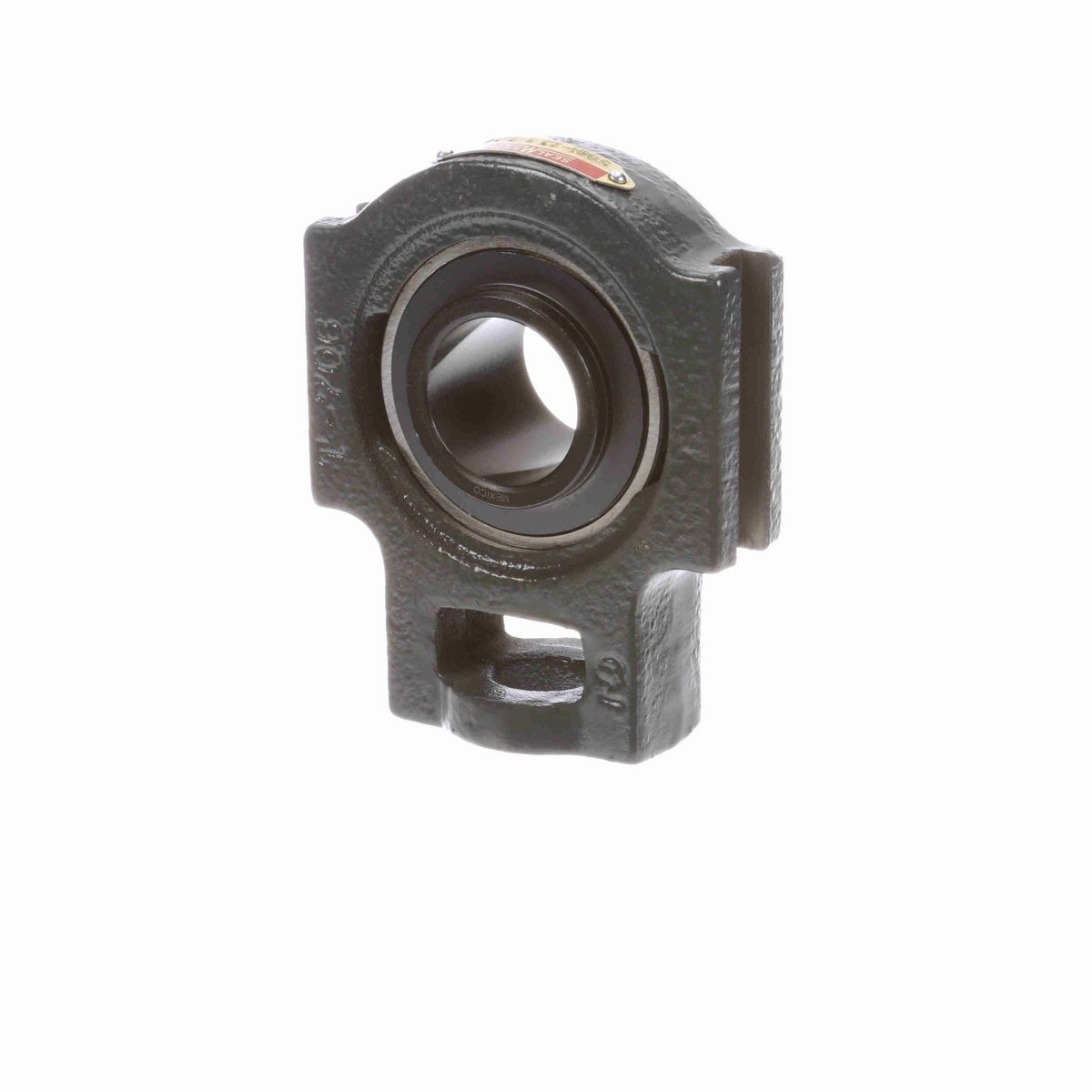 Sealmaster Mounted Cast Iron Wide Slot Take Up Housing & Frame Assembly Ball Bearing - 52100 Bearing Steel, Black Oxided - Setscrew Lock - STMH-23