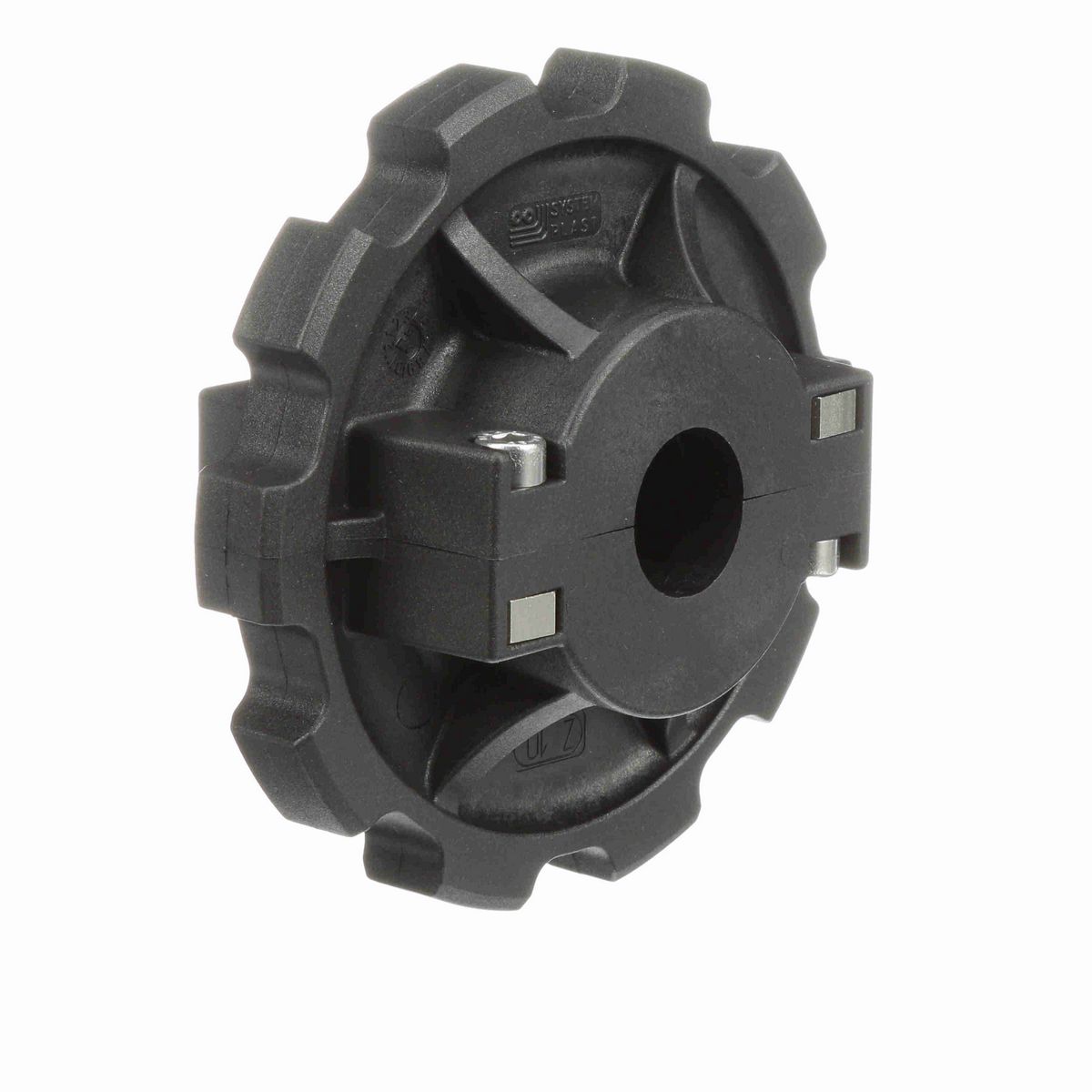 System Plast 880 Series Split Molded Sprocket with 10 Teeth and a 1-1/4in Round Idler Bore - 880-10R1.25-RS