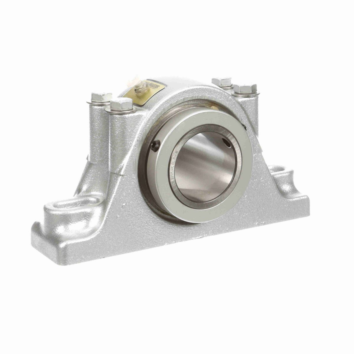 Sealmaster Mounted Flouropolymer Coated Cast Iron Two Bolt Pillow Block Tapered Roller - 52100 Bearing Steel - Double Collar Mount Lock - Corrosion Resistant - RPB 212-C2 CR