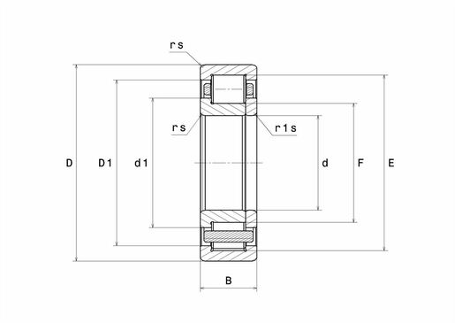 Однорядный цилиндрический роликоподшипник NTN NUP306EAT2XU