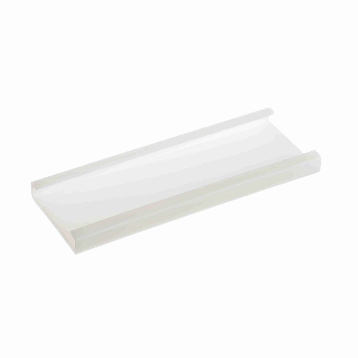 System Plast Combination Group D (Cover): 2.2"W X 0.49"H X 120"L White UHMW-PE - VG-P2520BC-10