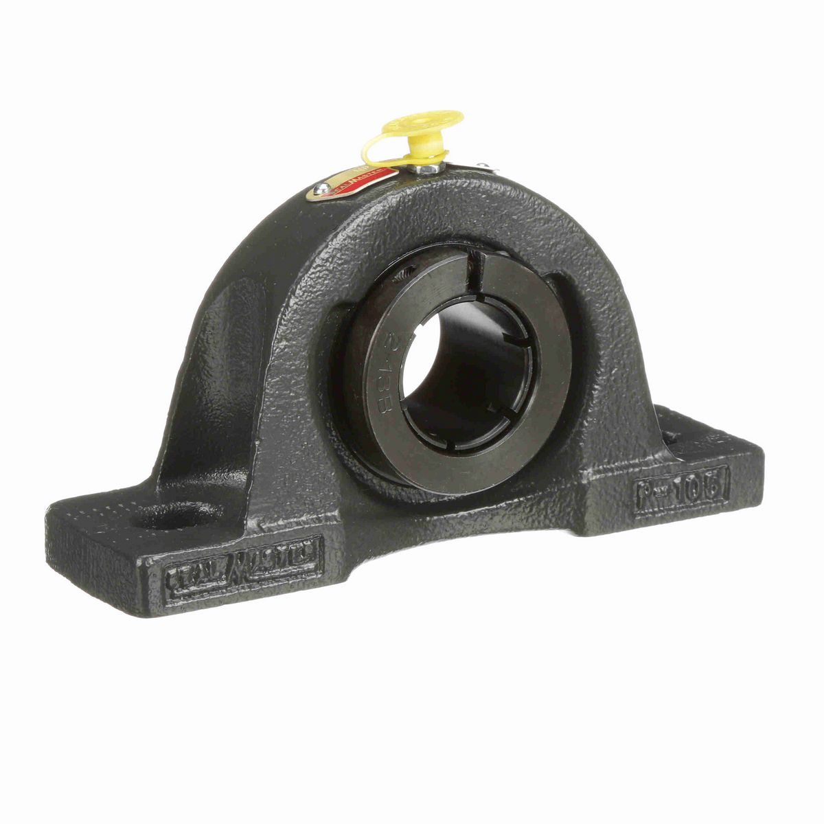 Sealmaster Mounted Cast Iron Two Bolt Pillow Block Ball Bearing - 52100 Bearing Steel, Black Oxided - Concentric Lock - NP-20RT