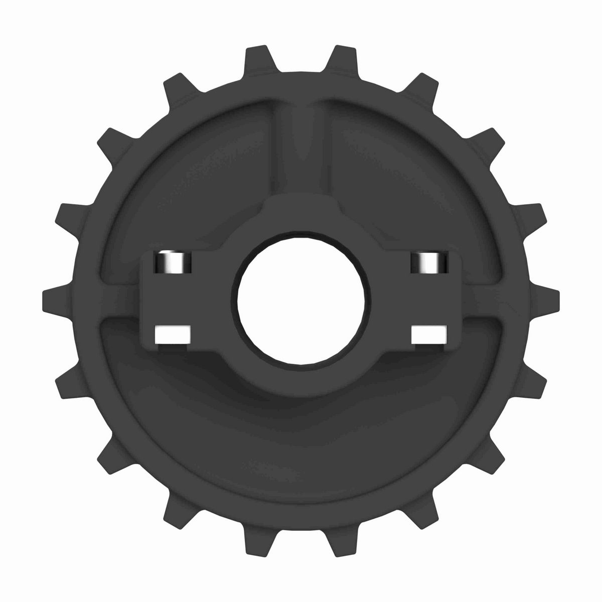 Rexnord 7700 Series Split Molded Nylon Sprocket with 18 Teeth and 1-1/2in Round Idler Bore - 614-60-19