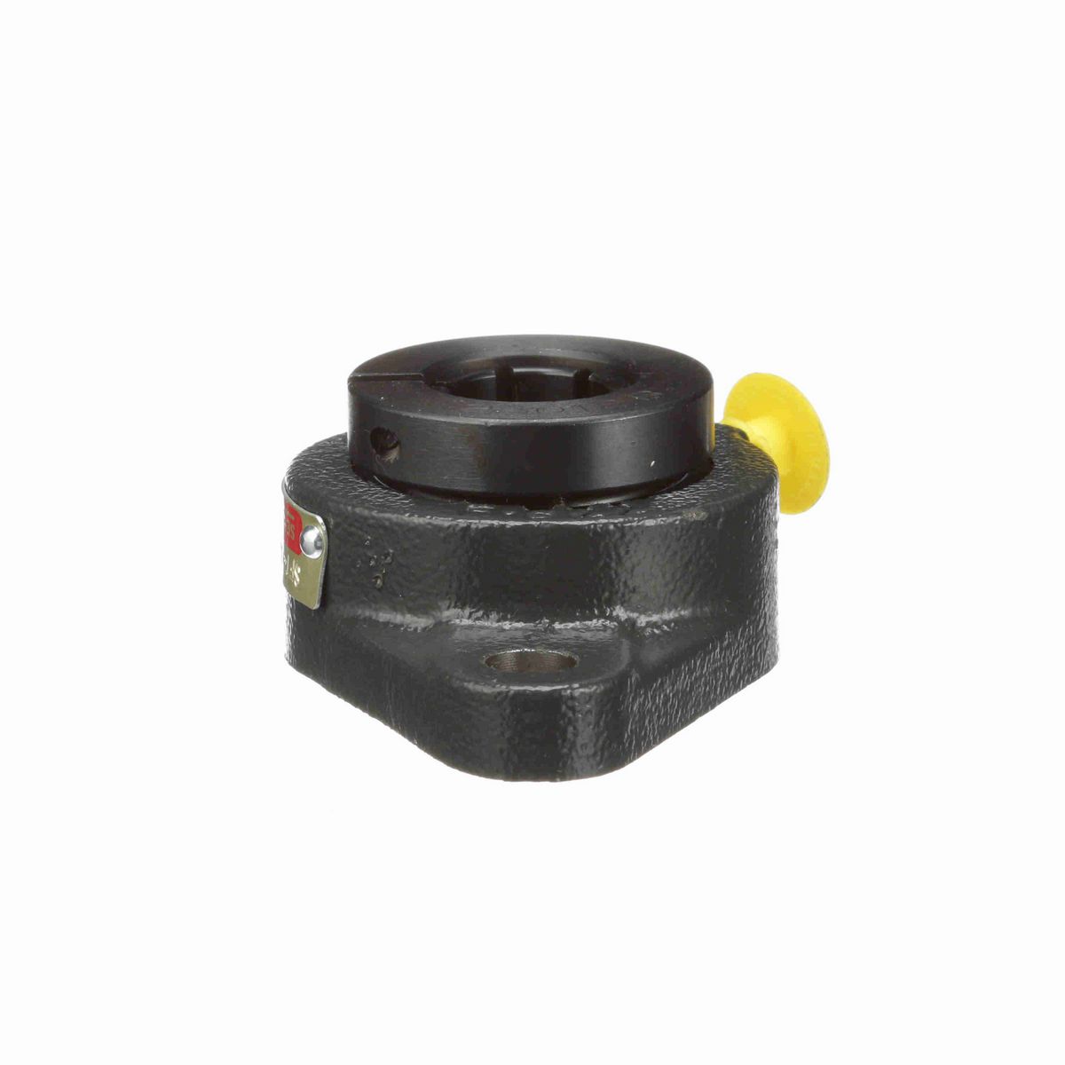 Sealmaster Mounted Cast Iron Two Bolt Flange Ball Bearing - 52100 Bearing Steel, Black Oxided - Concentric Lock - SFT-12TC