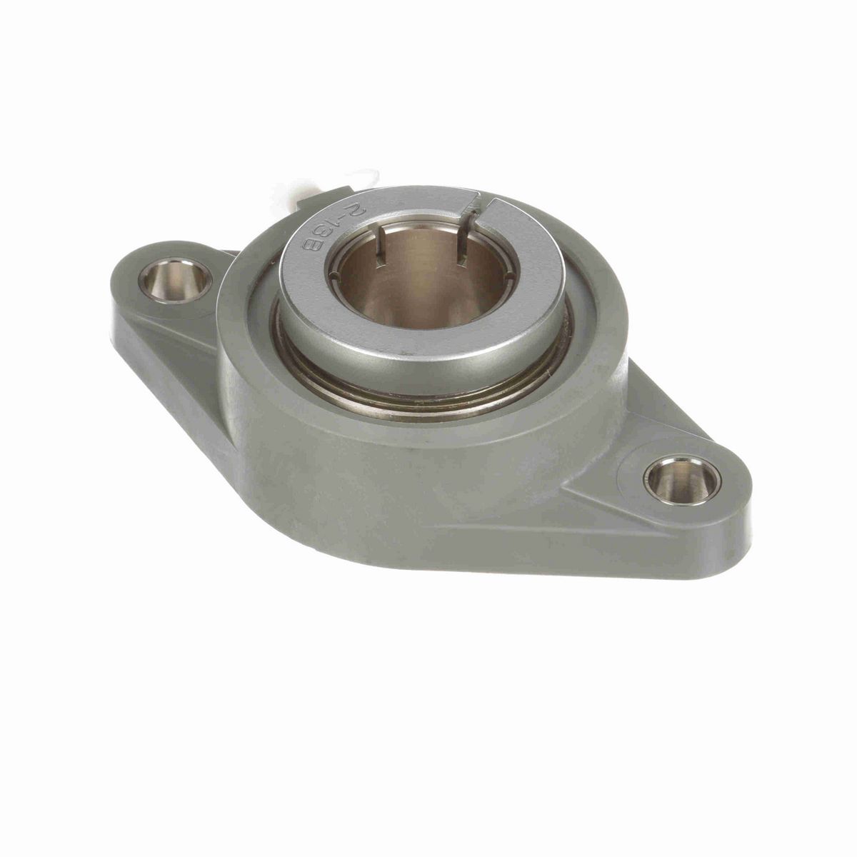 Sealmaster Mounted Composite Two Bolt Flange Ball Bearing - 52100 Bearing Steel, Phosphorus Nickel Coated - Concentric Lock - Corrosion Resistant - CRFTC-PN20RT