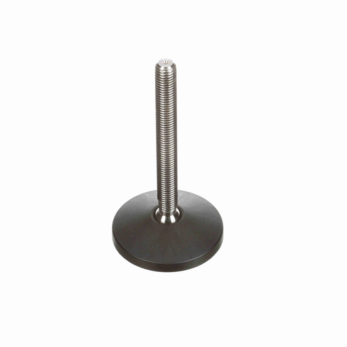 System Plast Articulating Plastic Leveler; Series: VG-511, Base Diameter: 4, Spindle Length: 6.09-in, Thread: 3/4-10 - VG-511-01-S34-L7