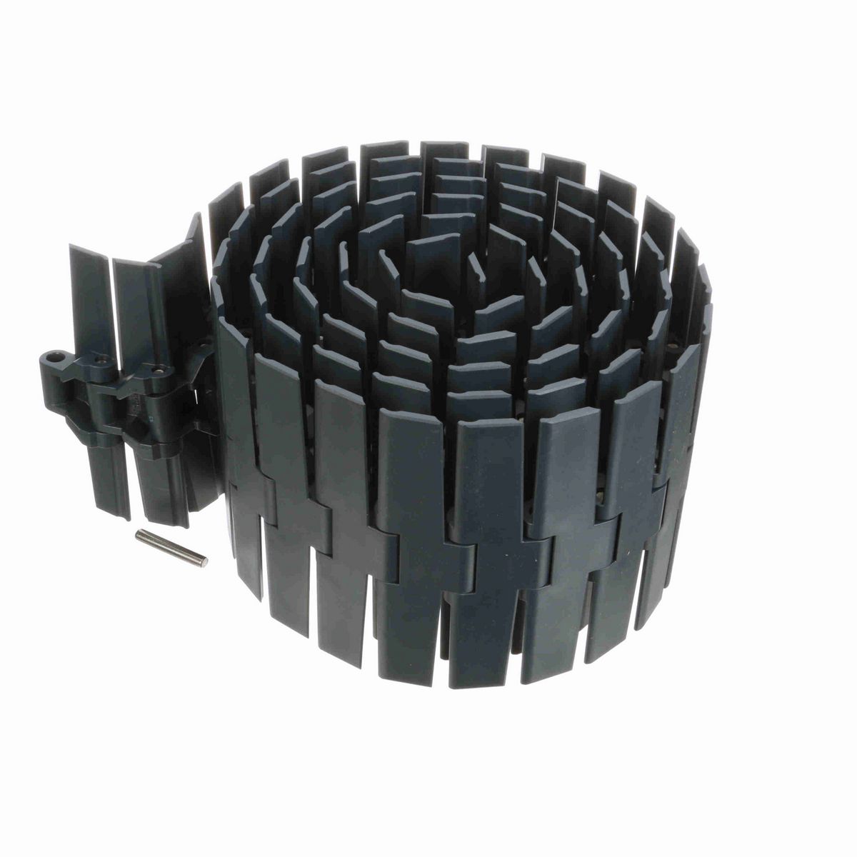 System Plast 882B Side-flexing Solid Top, Material: NG evo (Gray Blue), Width: 7.5in, Pitch: 1.5in - NGE882-K750