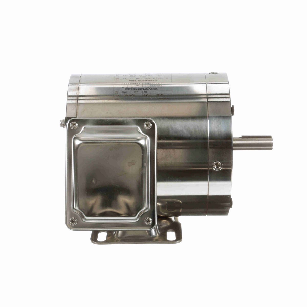 LEESON General Purpose Motor, 0.33 & 0.25 HP, 3 Ph, 60 & 50 Hz, 208-230/460 & 190/380 V, 3600 & 3000 RPM, 56C Frame, TENV - N450