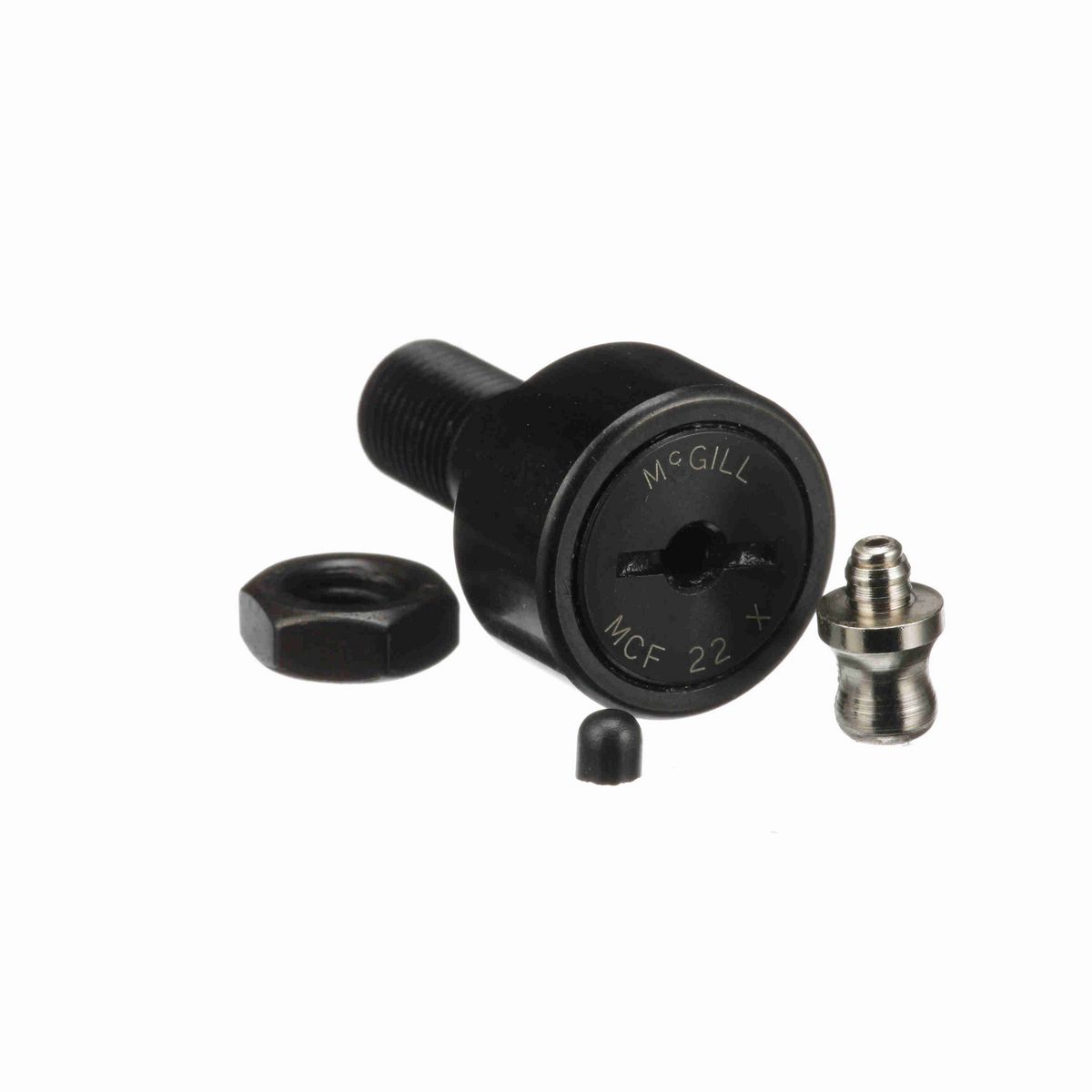 Опорный ролик с цапфой McGill CAMROL MCF 22 X, цилиндрический, со шлицем под отвёртку, метрический