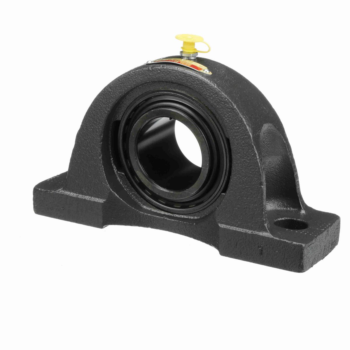 Sealmaster Mounted Cast Iron Two Bolt Pillow Block Ball Bearing - 52100 Bearing Steel, Black Oxided - Setscrew Lock - NP-31C